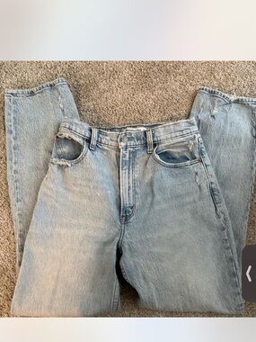 Abercrombie & Fitch Curve Love 90s Straight Ultra High Rise